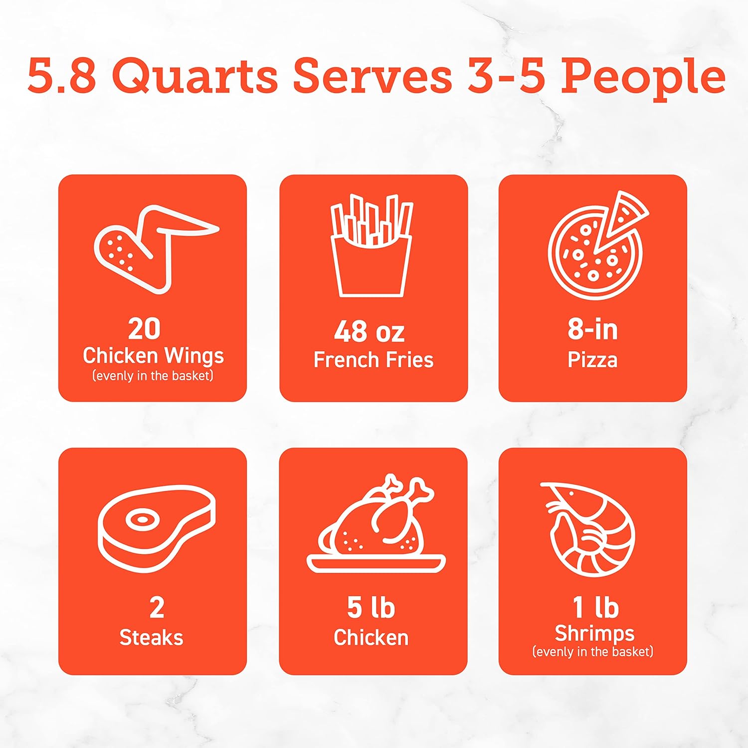 COSORI 12-in-1 Air Fryer 5.8QT, Toast, Bake, Nutrition Facts for 100+ In-App Recipes, AdaptIQ Tech Fast Cook, for Main & Side Dishes, Snacks, Leftovers, Detachable Square Basket, Dishwasher Safe - Image 7