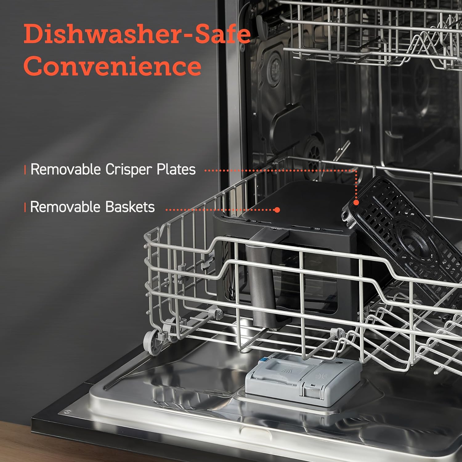 COSORI 9Qt 10-in-1 Dual Air Fryer, Fresh Balanced Meals for Family and Children with Double Baskets, Sync Cook & Finish to Bake, Roast, Reheat, Broil & 130 Recipes for Easy Cooking, Dishwasher Safe - Image 7