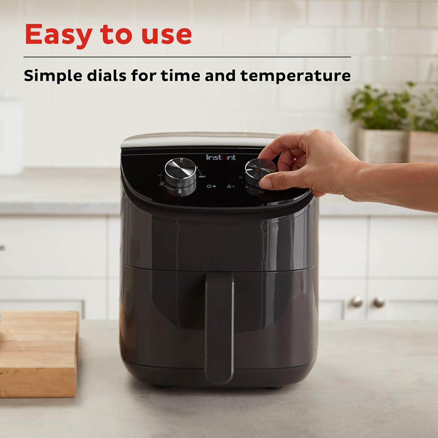 Instant Pot Essentials 4QT Air Fryer with EvenCrisp Technology that Crisps and Reheats, Easily Adjust Time & Temperature For Quick Meals, 100+ In-App Recipes, from the Makers of Instant Pot, Black - Image 3