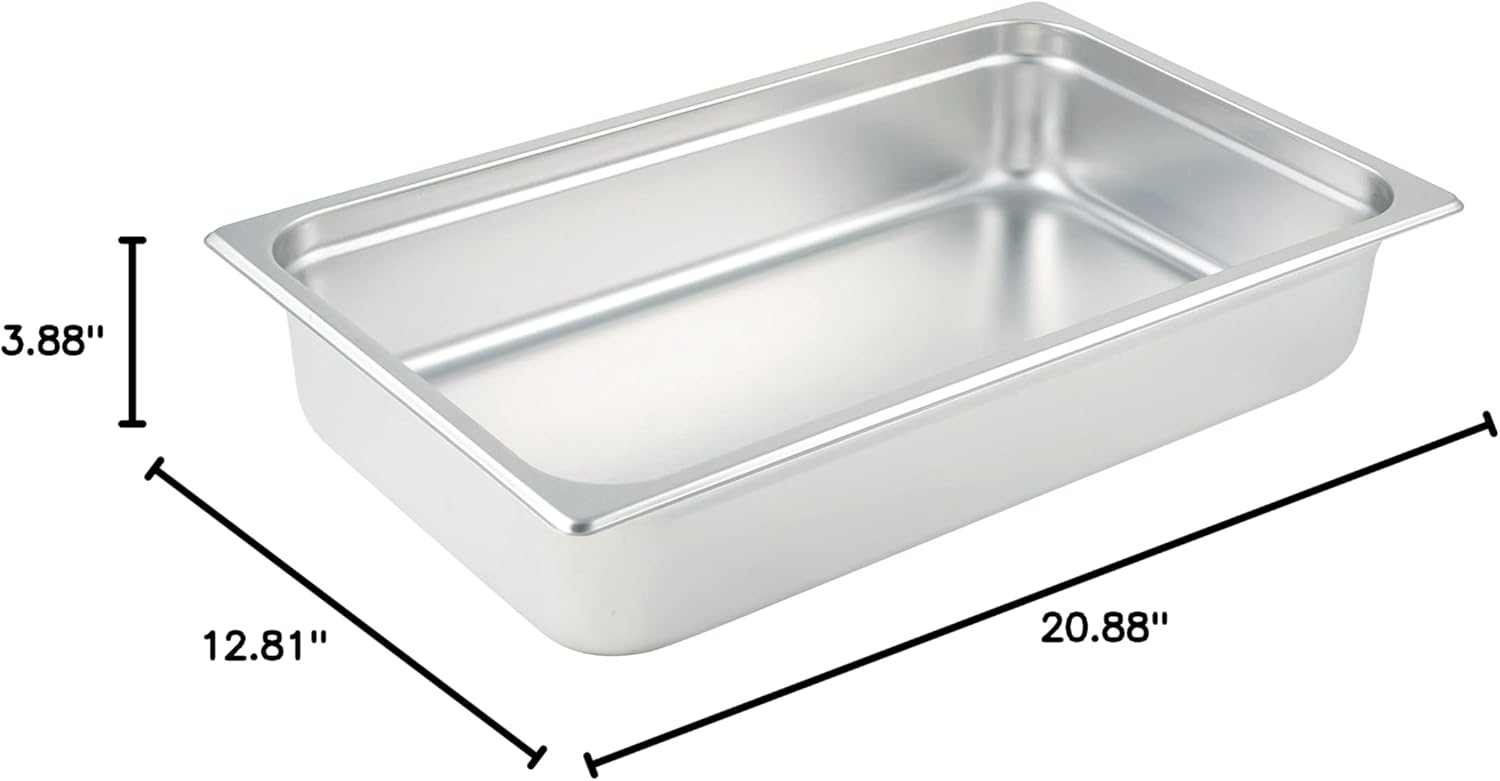 Winco Anti-Jamming Steam Pan, Full-Size x 4-Inch,Stainless Steel,Medium - Image 3